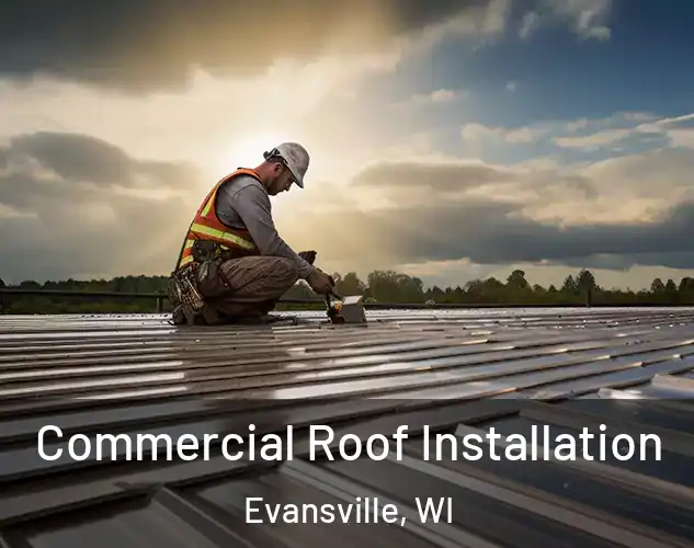  Commercial Roof Installation Evansville, WI