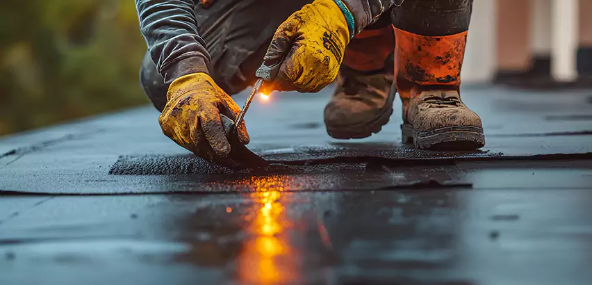 EPDM Roof Repair Tape Application in Evansville