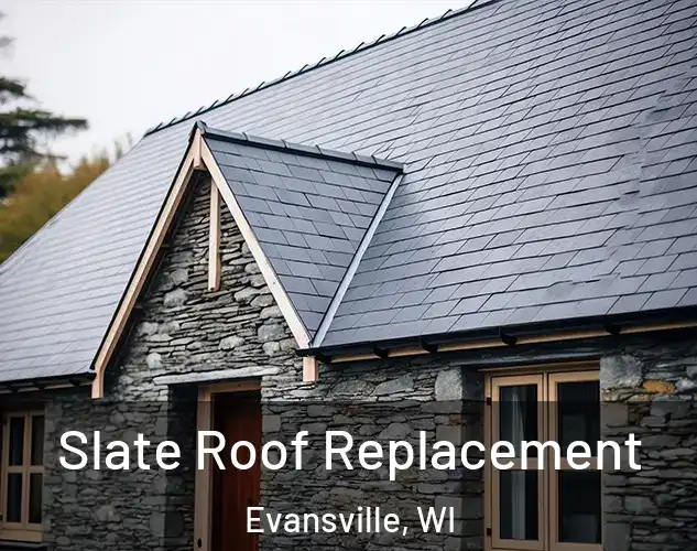  Slate Roof Replacement Evansville, WI